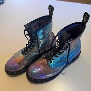 Dr. Martens Women’s 1460 purple Rainbow Ray Boots size 10
